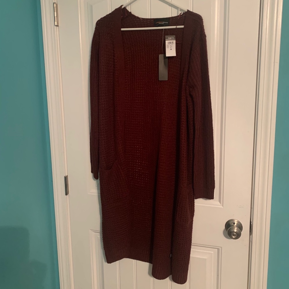 Maroon Cardigan